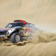 Menzies’ Mini before the crash. Photo credit: DPPI/Dakar Rally